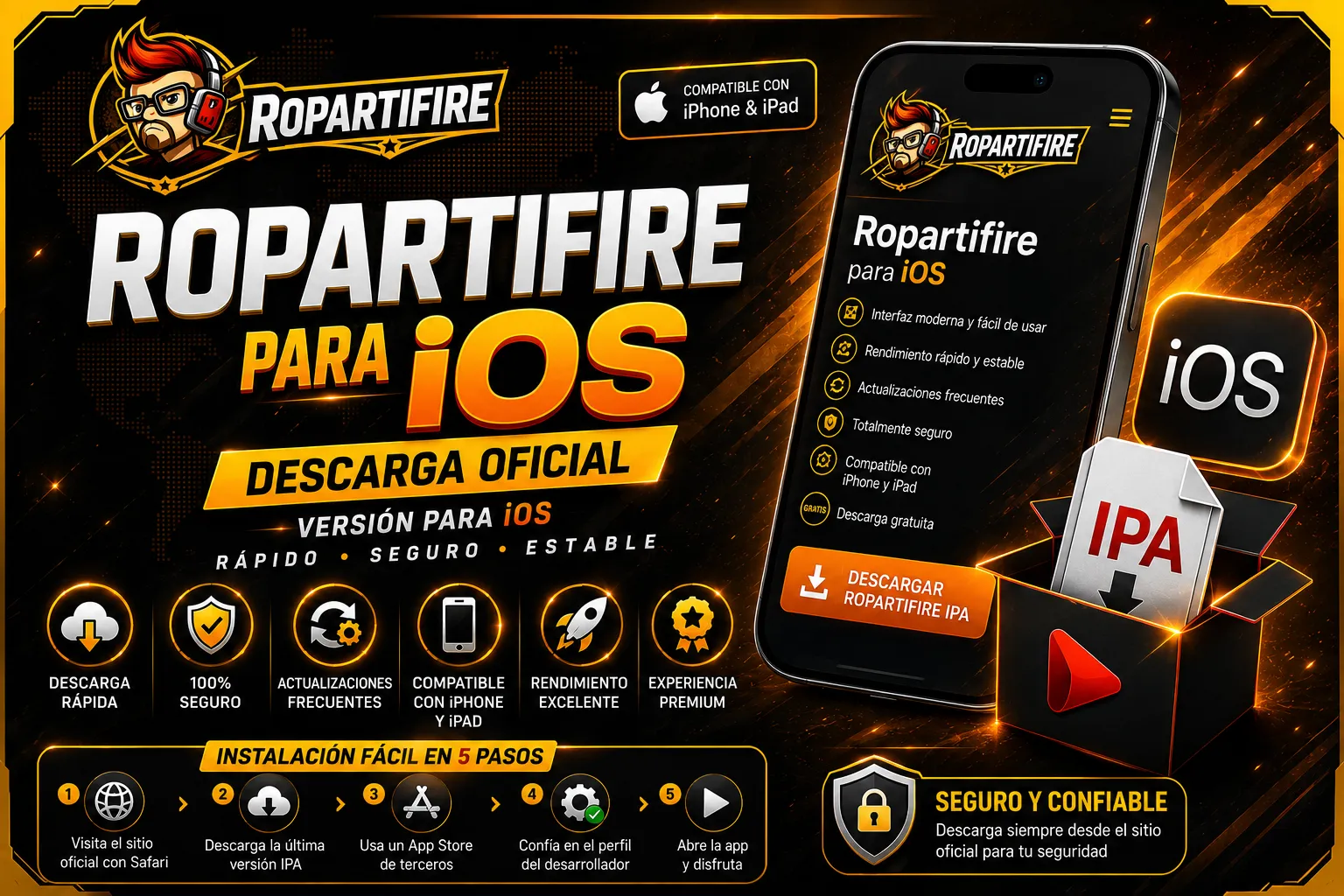Ropartifire para iOS